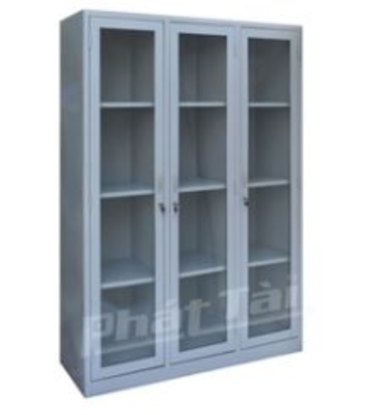 3 Glass Door Office Iron Cabinet